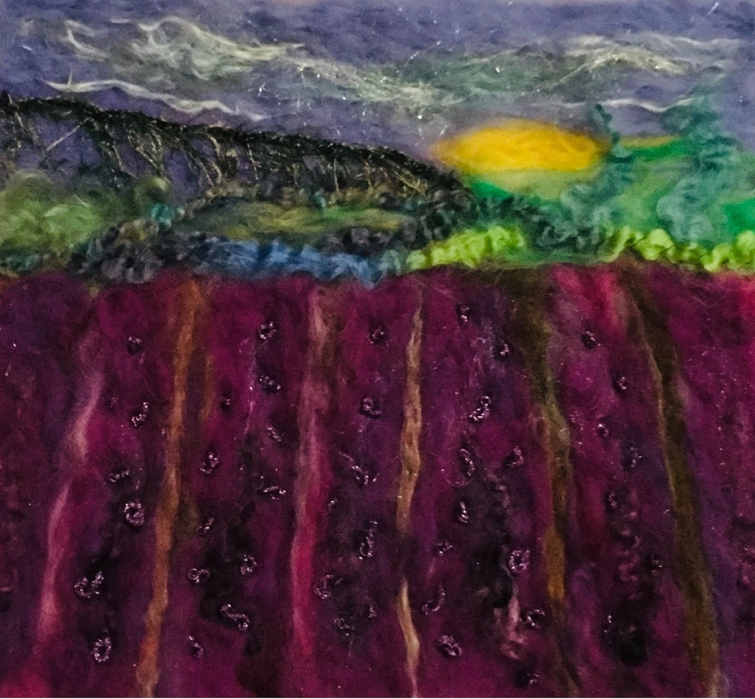 “Purple Haze” by Pamela Raine, the Artist of the Month for the Port Ludlow Art League.